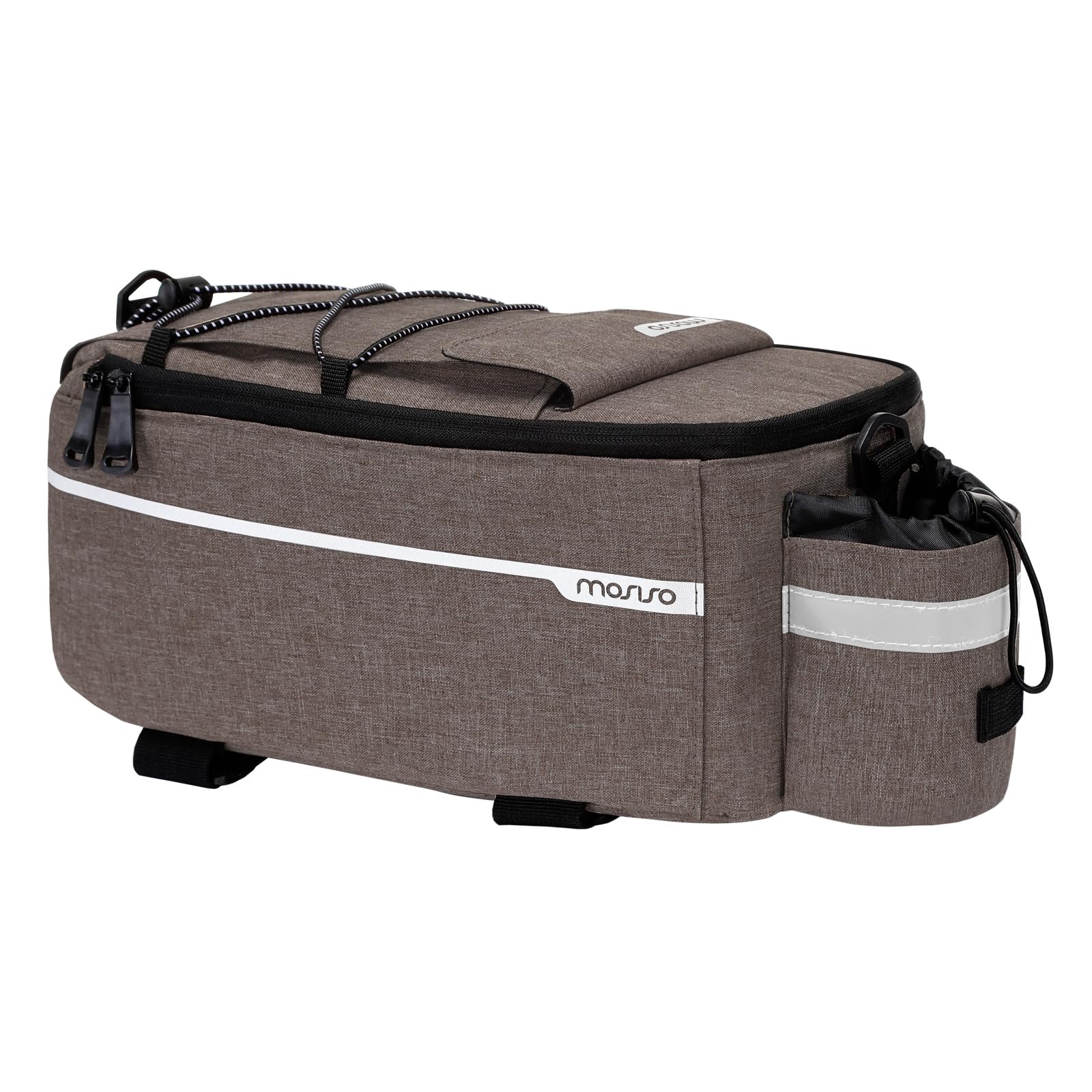 MOSISO Bike Rack Bag, Waterproof Bike Trunk Cooler Pouch Insulated Bicycle Rear Seat Pouch Cycling Backseat Storage Cargo Luggage Saddle Shoulder Bag