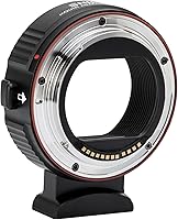 Vista 4 de Adaptador de montaje de lente EF-EOS R Convertidor de lente de enfoque automático compatible con lentes Canon EF/EF-S Series y cámaras EOS R, RP