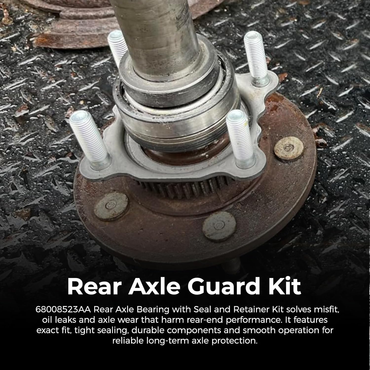 68008523AA Rear Axle Bearing with Seal and Retainer Kit Compatible with Jeep Wrangler JK/JKU 2007-2017 Replaces 68003270AA 83503077 68499023AA