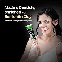 Vista 3 de BENTODENT PASTA DE DIENTES Pasta de dientes blanqueadora de arcilla bentonita y carbón activado - Pasta de dientes blanqueadora natural, sin flúor