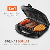 MONDIAL Grill E Sandwich Pratic, Preto, 750W, 110V - SN-01 — imagem 2