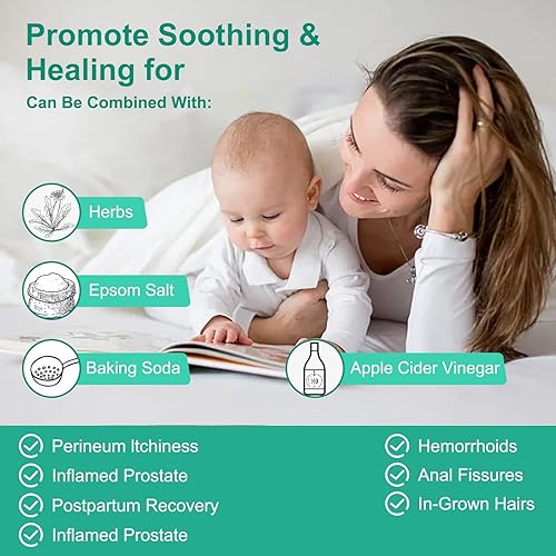 Miniatura 3 de Sitz Bath - Bañera eléctrica para hemorroides - Bañera de asiento para asiento de inodoro - Baño de asiento para cuidado posparto, tratamiento de