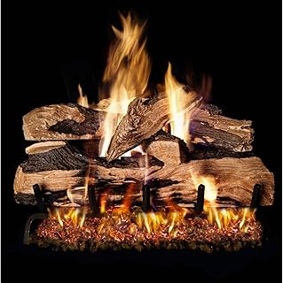 Peterson Real Fyre 36-inch Split Oak Designer Plus Gas Log Set with Vented Natural Gas G45 Burner - Match Light