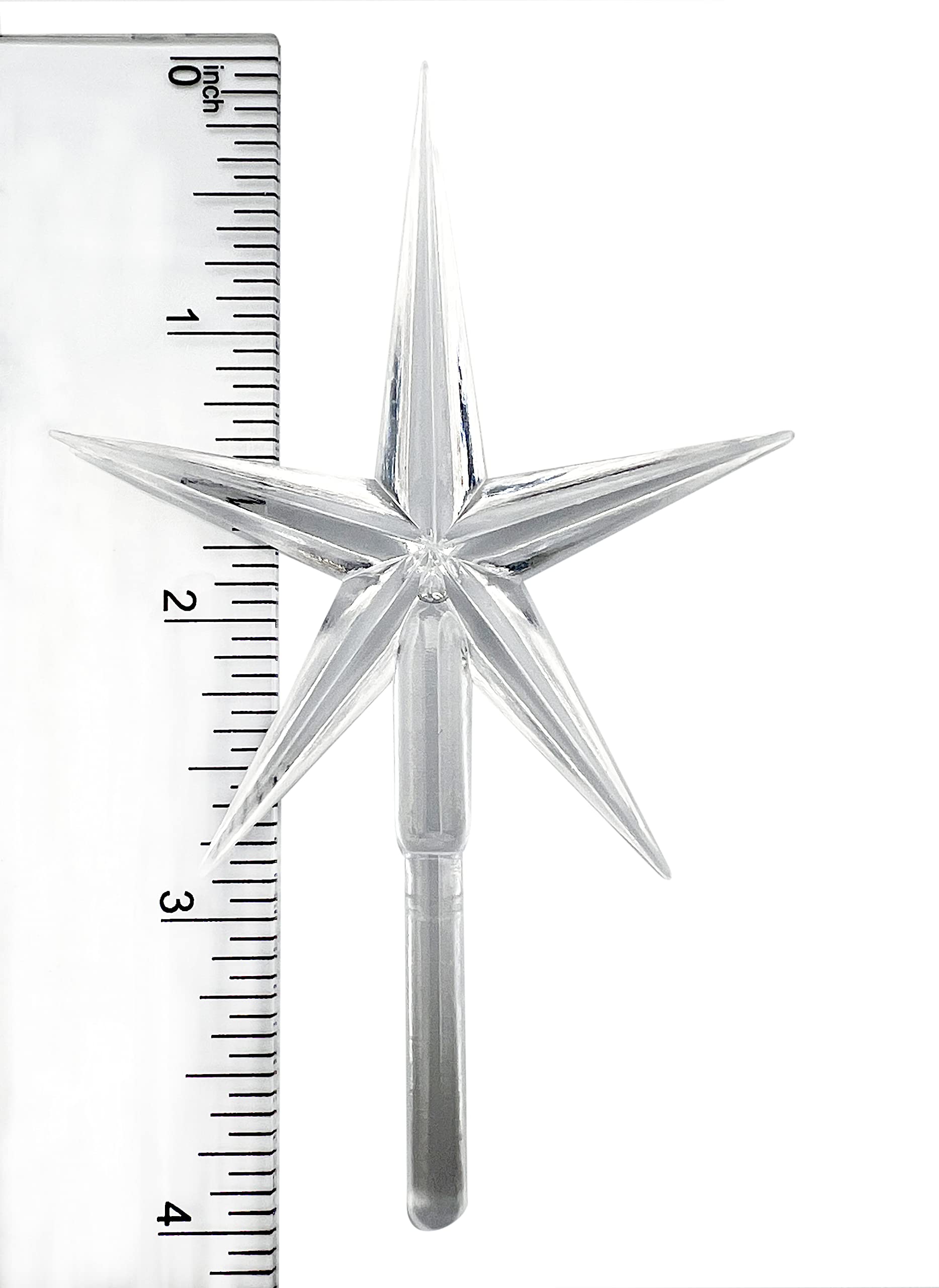 National Artcraft® Large Modern Star for Ceramic Christmas Trees - Crystal Clear (Pkg/5)