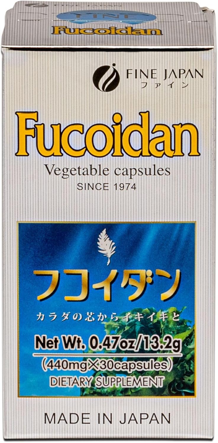 FINE JAPAN Fucoidan Capsules with Mekabu Seaweed & Agaricus Mushroom - 30 Capsules - Immune Support Supplement - Made in Japan - GMP, ISO9001 Certified - Image 9