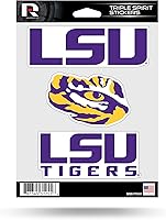 Vista 51 de Rico Industries NCAA - Lámina de adhesivos triple diseño de Alabama