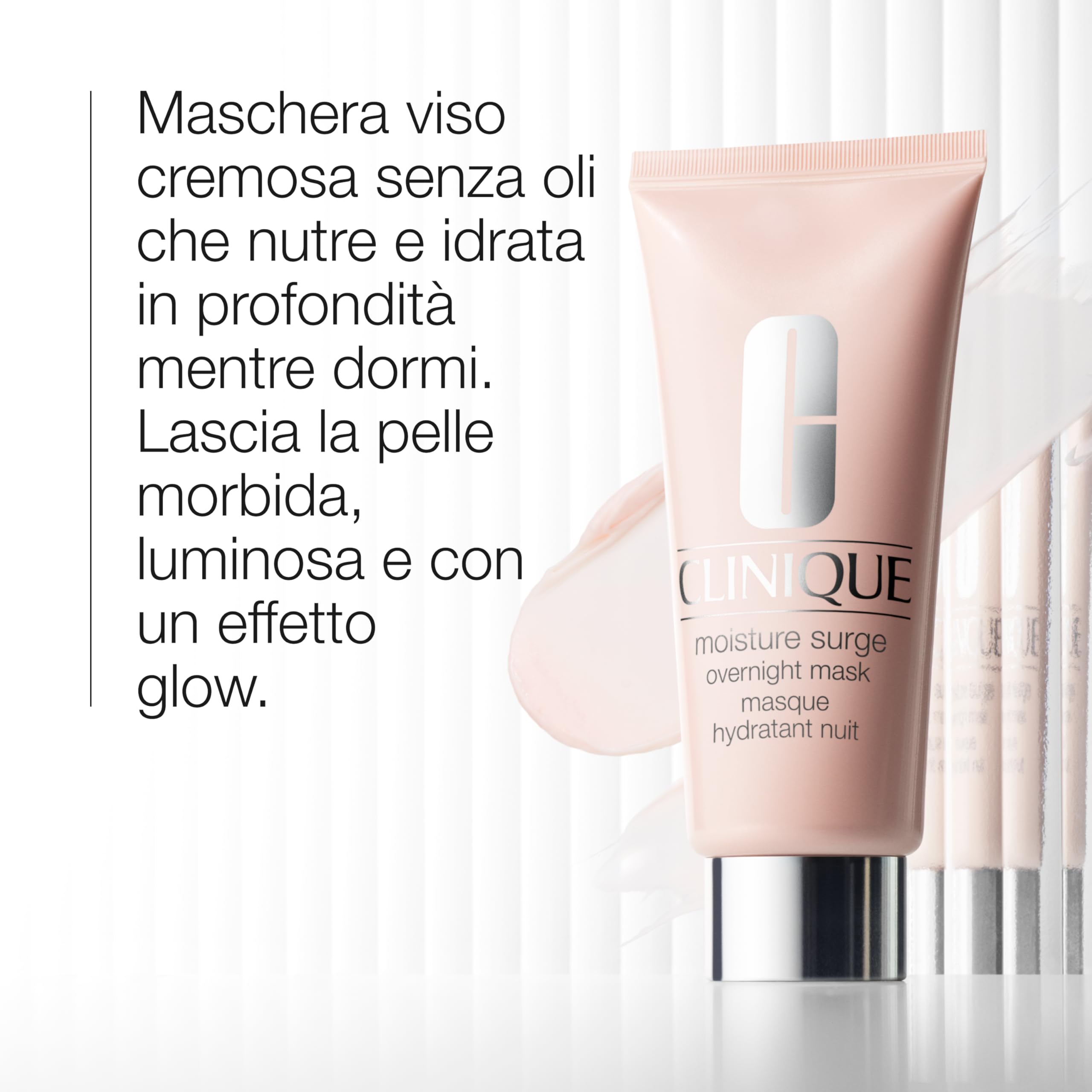 Clinique Moisture Surge Oil Free Overnight Face Mask | Maschera Notte Idratante e Rimpolpante, 100 ml