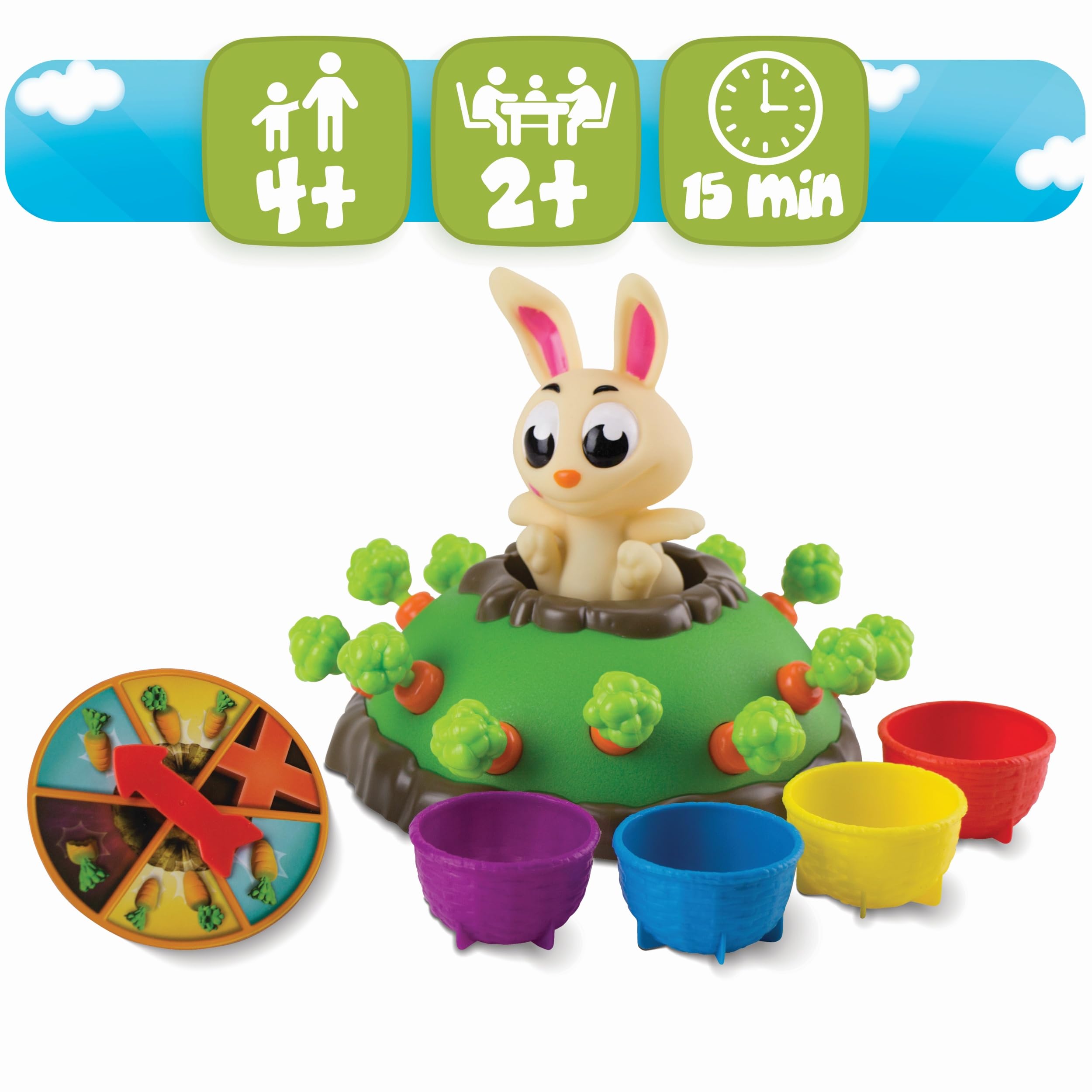 Gioco Gonfiabile Coniglio Pasquale - Lancio Anelli Per Bambini E Famiglie