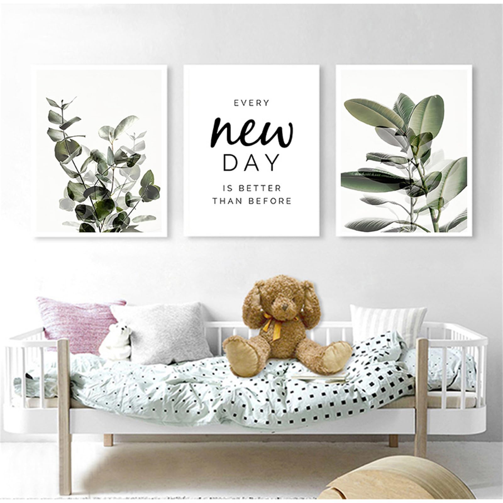 Affiches eucalyptus et plantes vertes pour créer une ambiance bohème dans votre salon