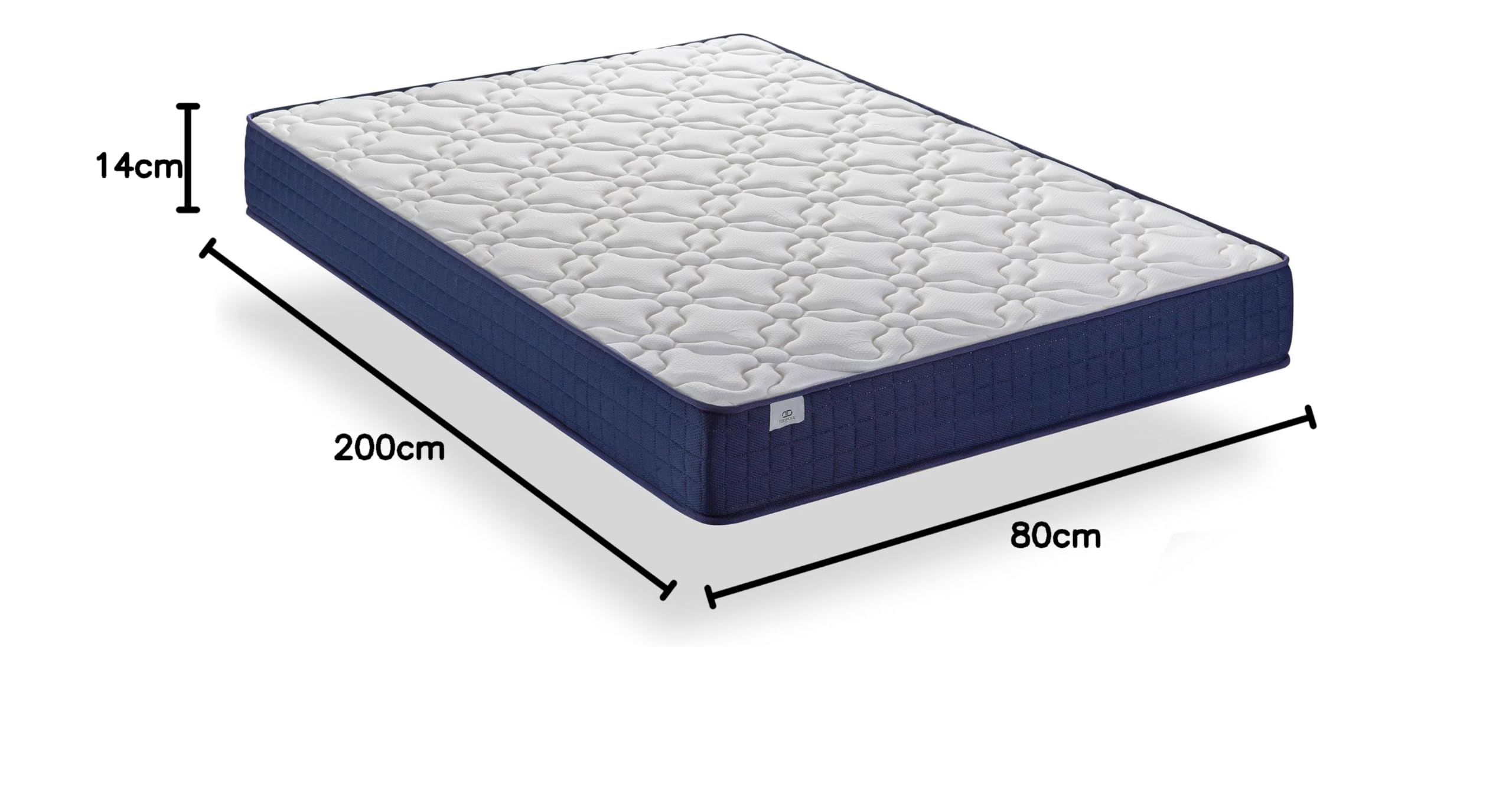 Colchón Viscoelástico 80x200 Viscoessential - Doble Cara Verano/Invierno Tejido Transpirable Aloe Vera Firmeza Media - Altura 14 cm - Viscoelastica de Alta Densidad - Antiácaros