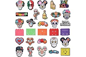 Day of the Dead Skull Shoe Jibbitz