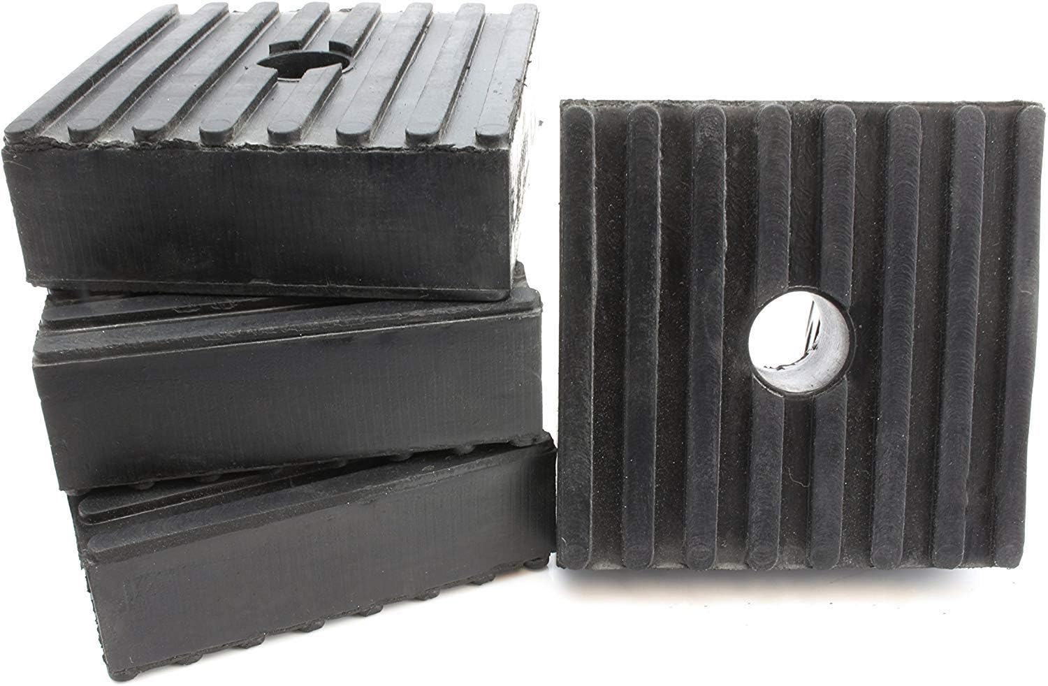 4 Pack Medium Anti Vibration Isolation Pads Air Compressor Heavy Equipment 3x3x1_x000D_