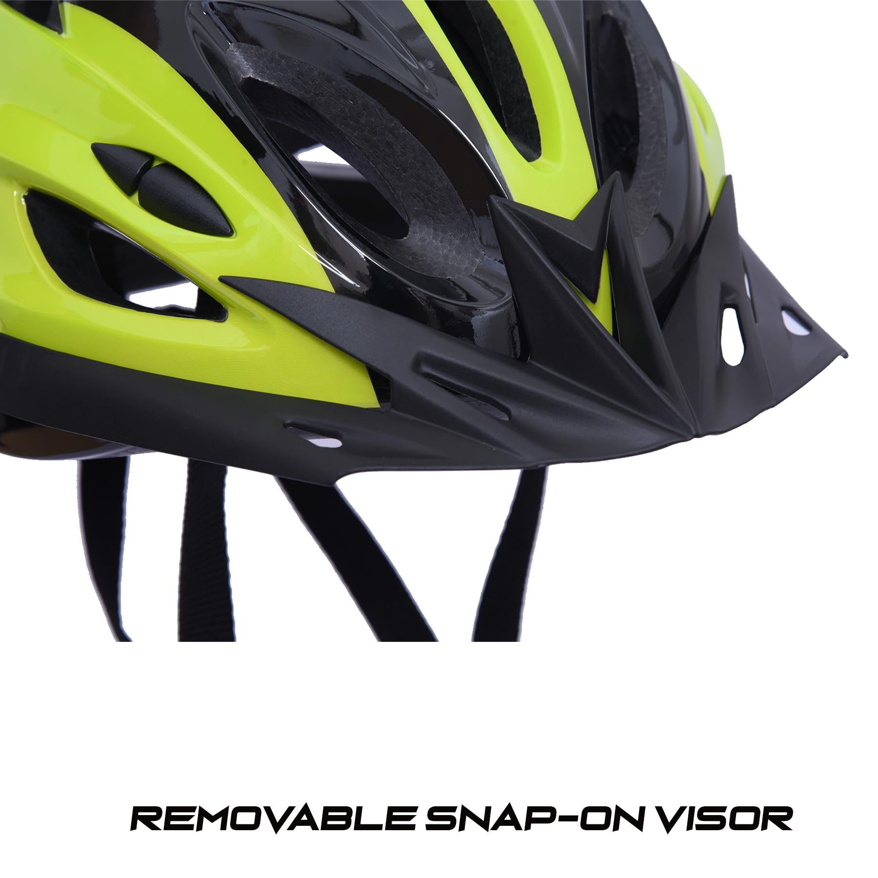 Nodens Cycle Helmet for Cycling Helmet for Men Helmet (Black/Yellow, L) 3