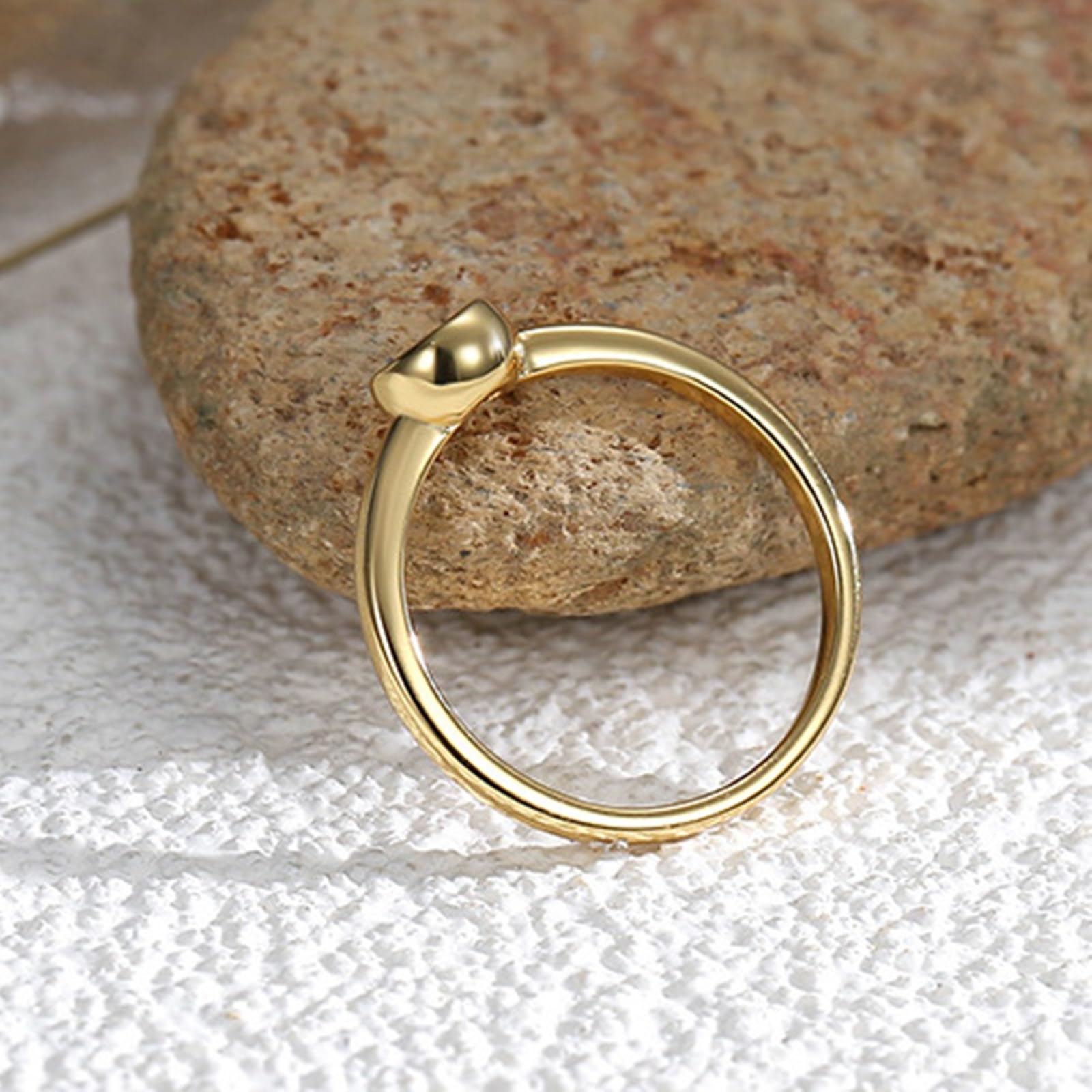 Anillo de mujer en oro solitario de oro para mujer, oro amarillo auténtico de 9 K/14 K/18 K con 0,4 ct moissanite