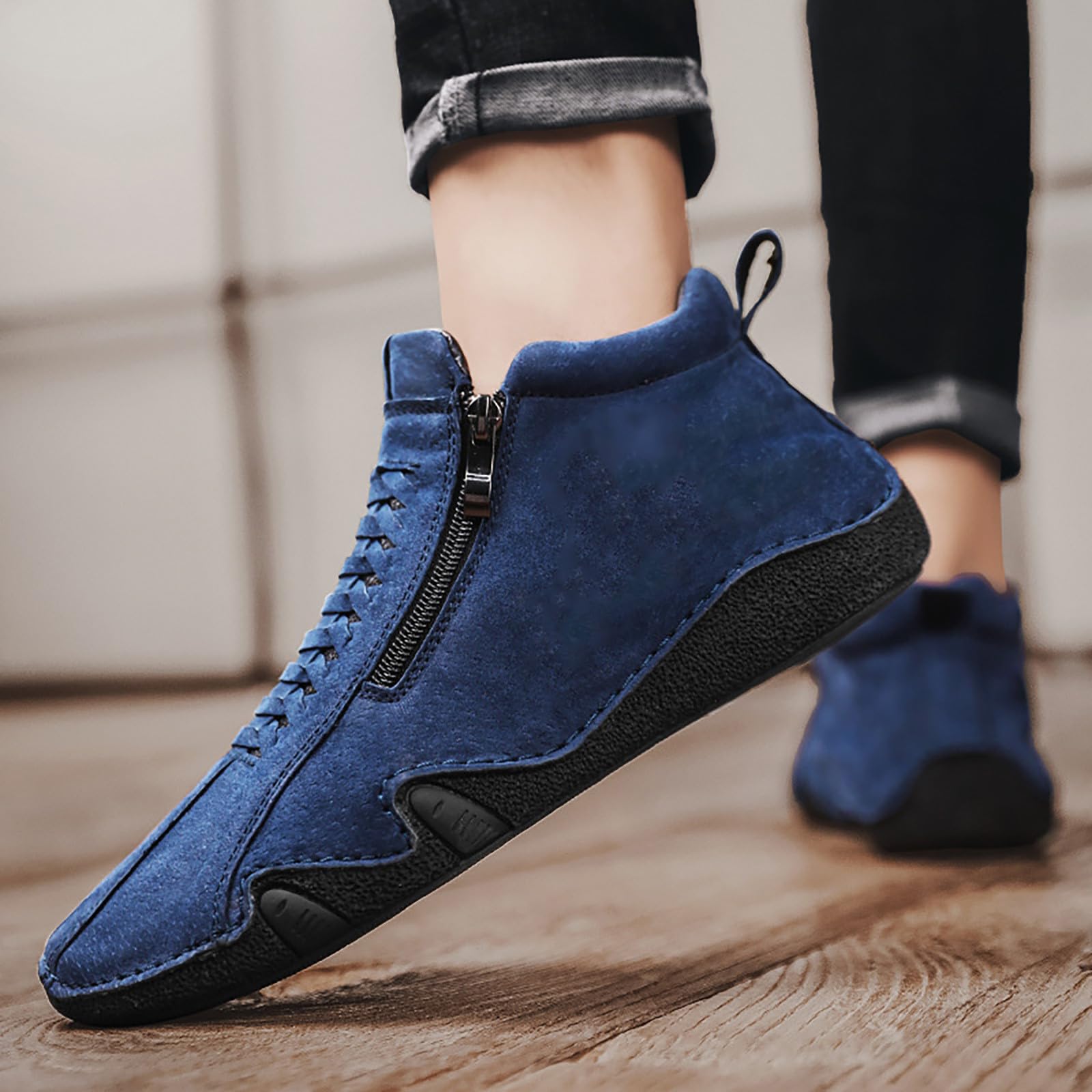 Generisch Sneaker Mit Schnellverschluss Herren Weiche Bequeme Herren Sportschuhe Freizeitschuhe Sportlich Turnschuhe Ruschfest Walkingschuhe Atmungsaktiv Joggingschuhe Einfarbig Fitnessschuhe Casual