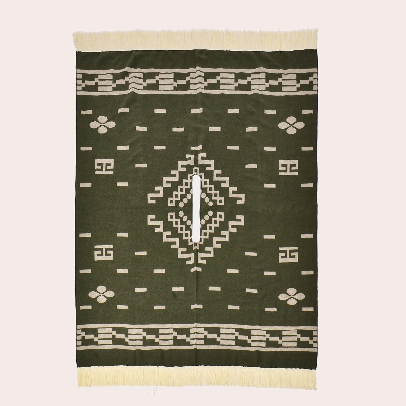 Poncho En Laine D'alpaga De Qualité Supérieure, Pull De Cowboy Occidental De Style Ethnique, Cape Unisexe Douce Et Chaude Et Durable For Costume(Burgundy)
