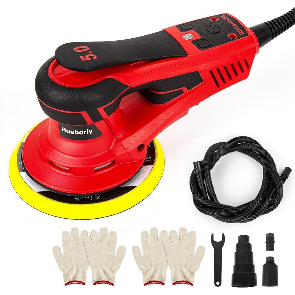 31/mo Finance Hueborly Electric Random Orbital Sander Brushless