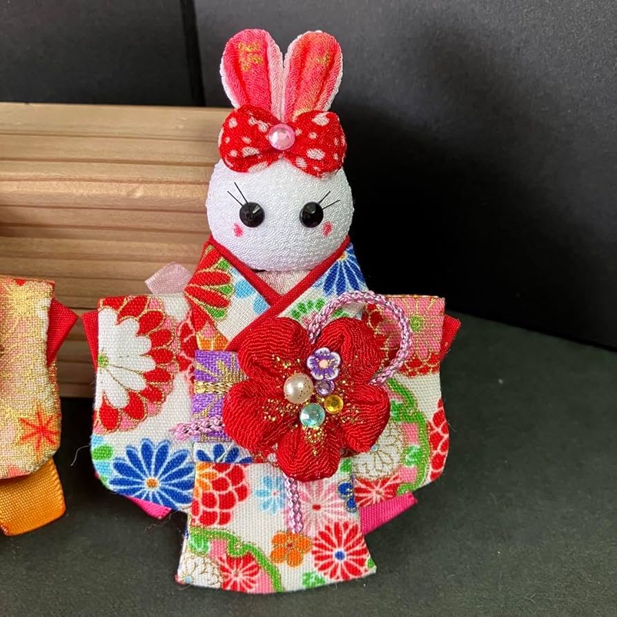 つまみ細工 うさぎの姉妹 Amazon.co.jp: 7407-1 つまみ細工姉妹うさぎちゃん : DIY・工具