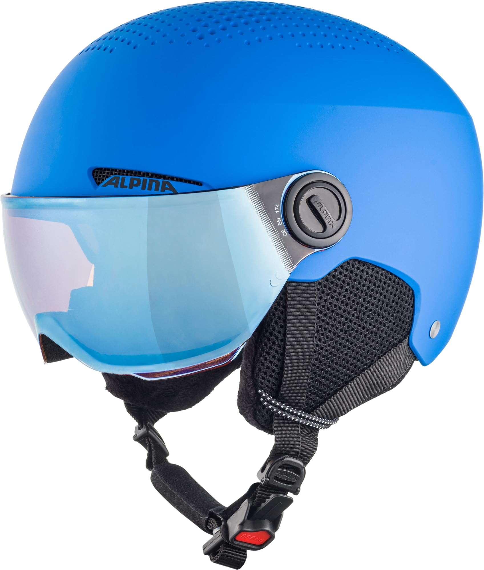 ALPINA ZUPO Visor Q-LITE - hochwertiger & sicherer Skihelm für Kinder, mit abnehmbaren Ohrenpolstern, mit kontrastverstärkendem Visier