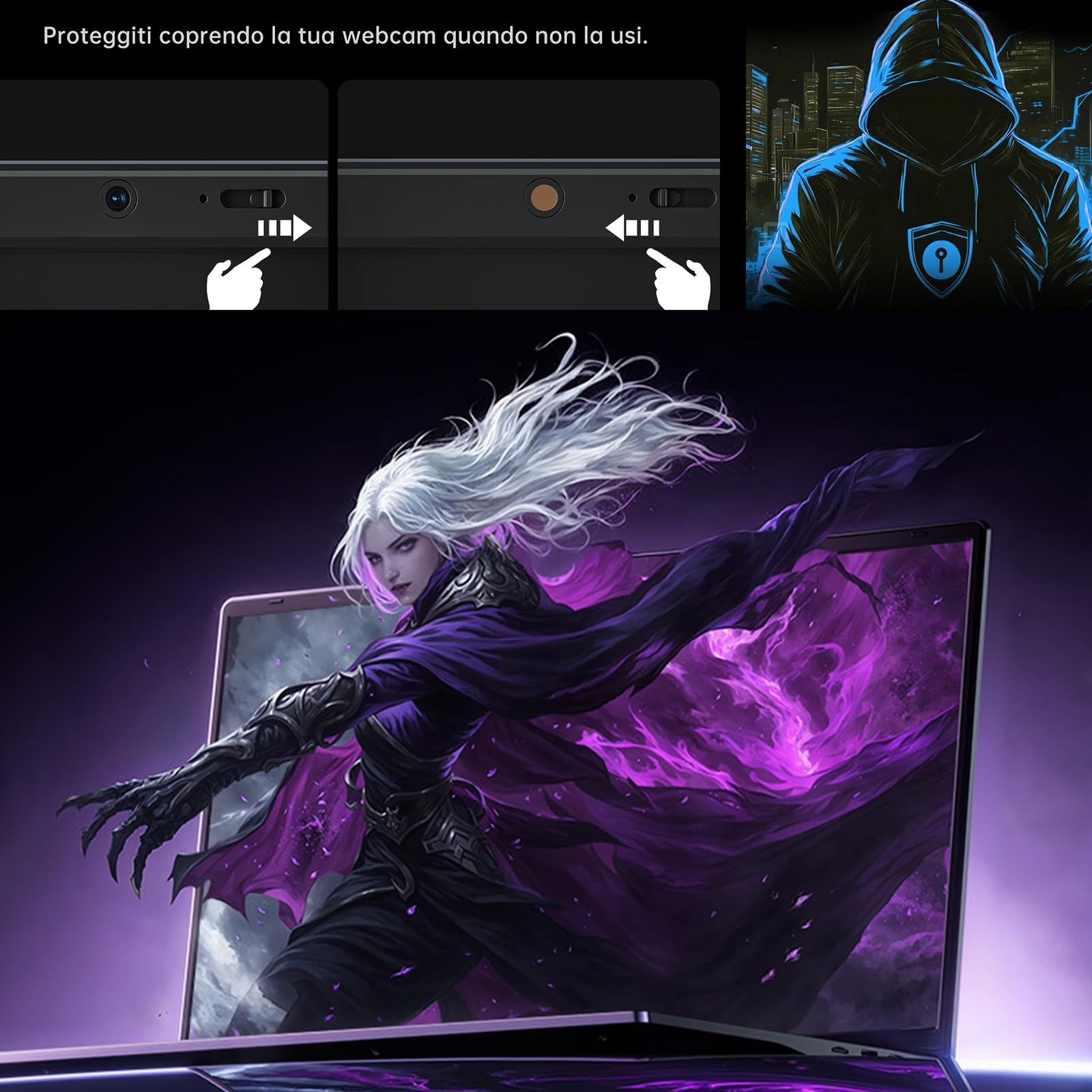 2025 ACEMAGIC PC Portatile,ln-tel Alder Lake-N97,16GB RAM 512GB SSD,15,6" FHD (1920x1080) Laptop, Portatili Notebook,PC Portatile in Offerta,HDMI