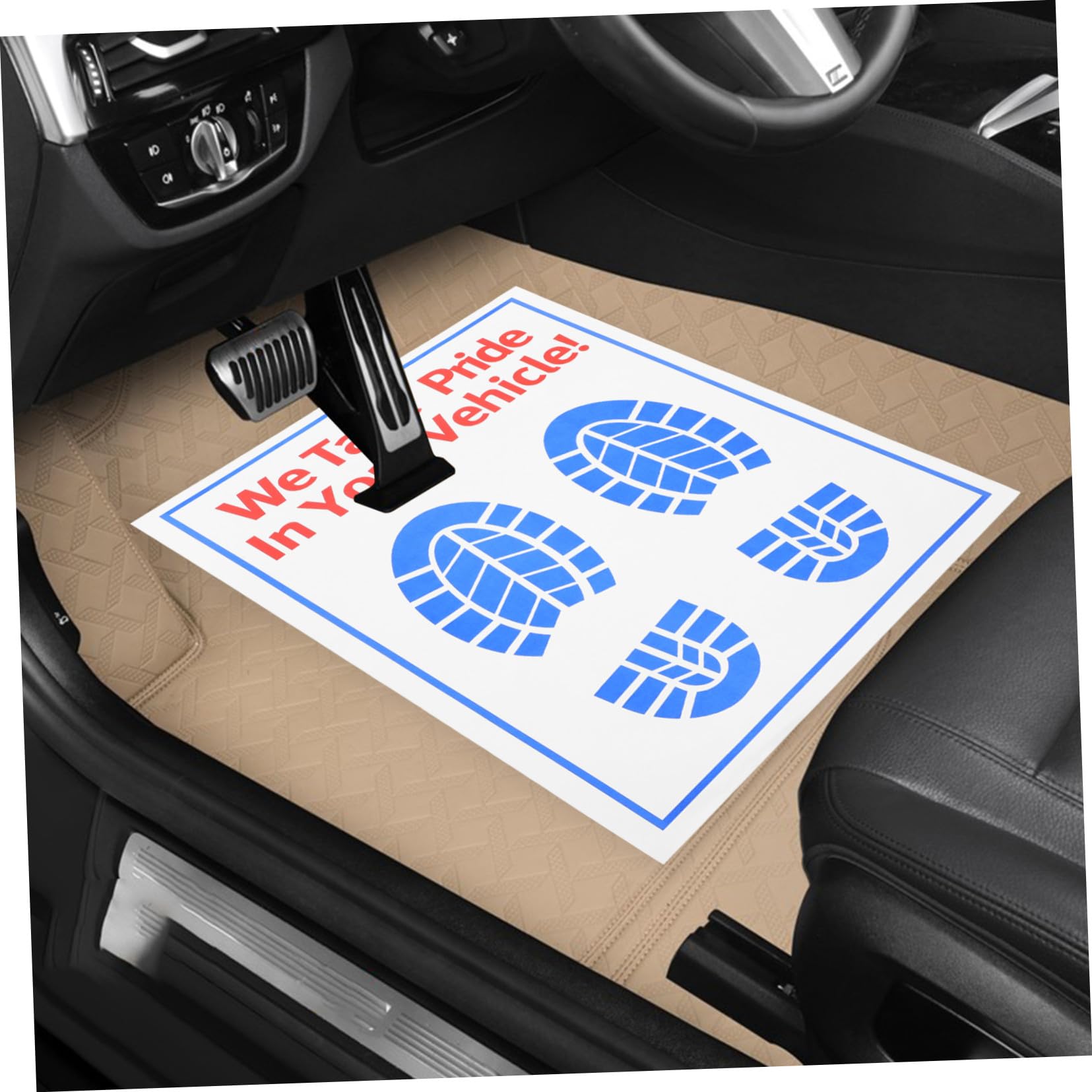 Gatuida Tapis de Sol Jetable en Papier Protection du Sol Automobile pour Voiture 100pcs Résistant à l'usure Sécurité Améliorée Volant pour Jours de Pluie