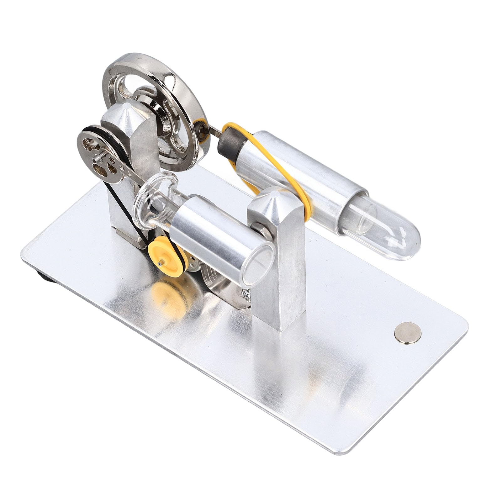 Modelo de Motor Stirling Generador de Electricidad LED Educativo para Amantes de la Ciencia Material de Aleación