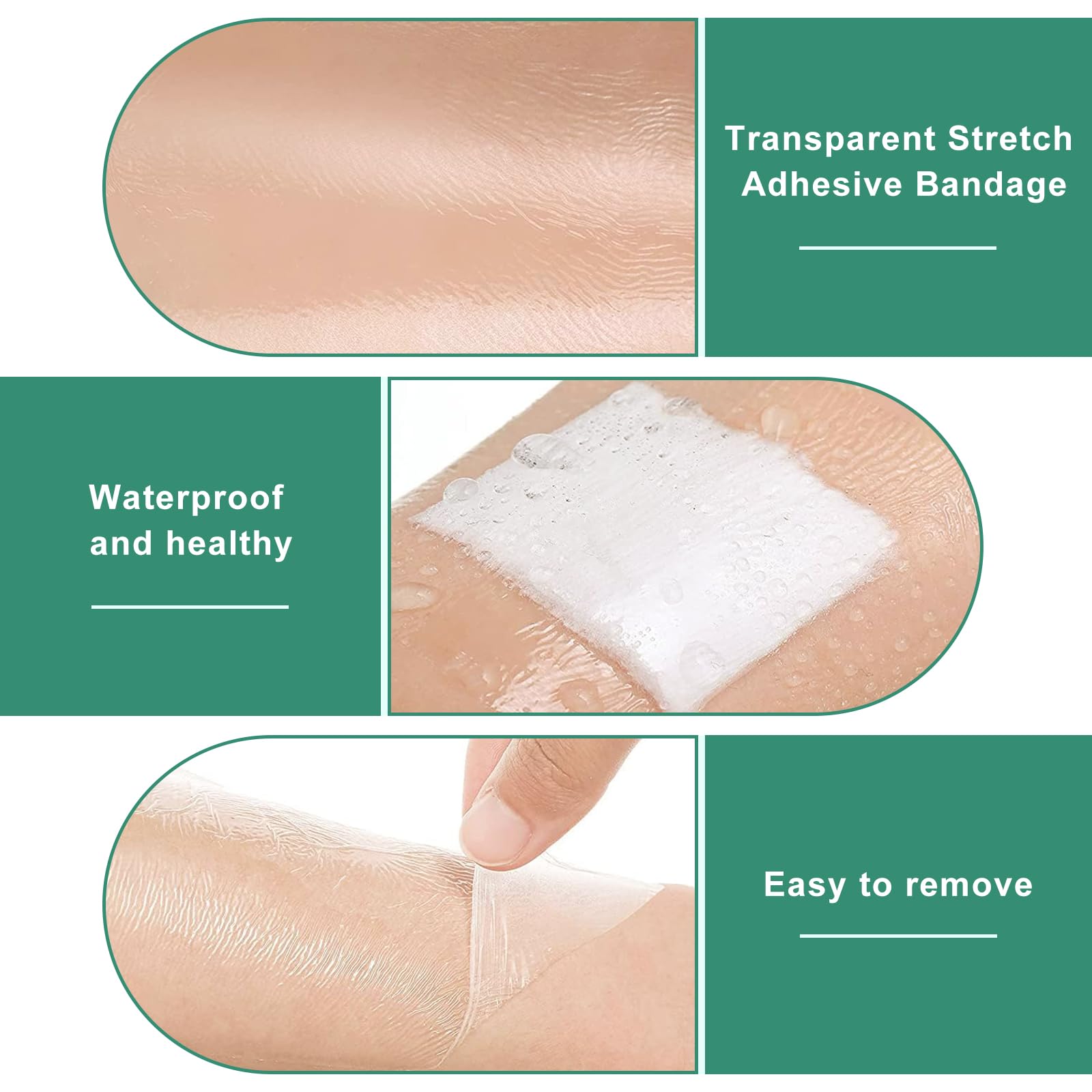 Pmueuff Pellicola Tatuaggi Transparent, 15CM X 10M Benda Trasparente Cerotti Elastici di Fissaggio, Cerotti Impermeabili Benda Pellicola Trasparente per Tatuaggi Protezione, Protezione Delle Ferite