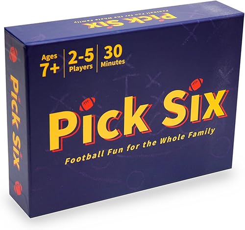 Pick Six – ¡El mejor juego de cartas con temática de fútbol! Juego de cartas estratégico para niños y adultos. Ideal para fiestas y noches de juego.