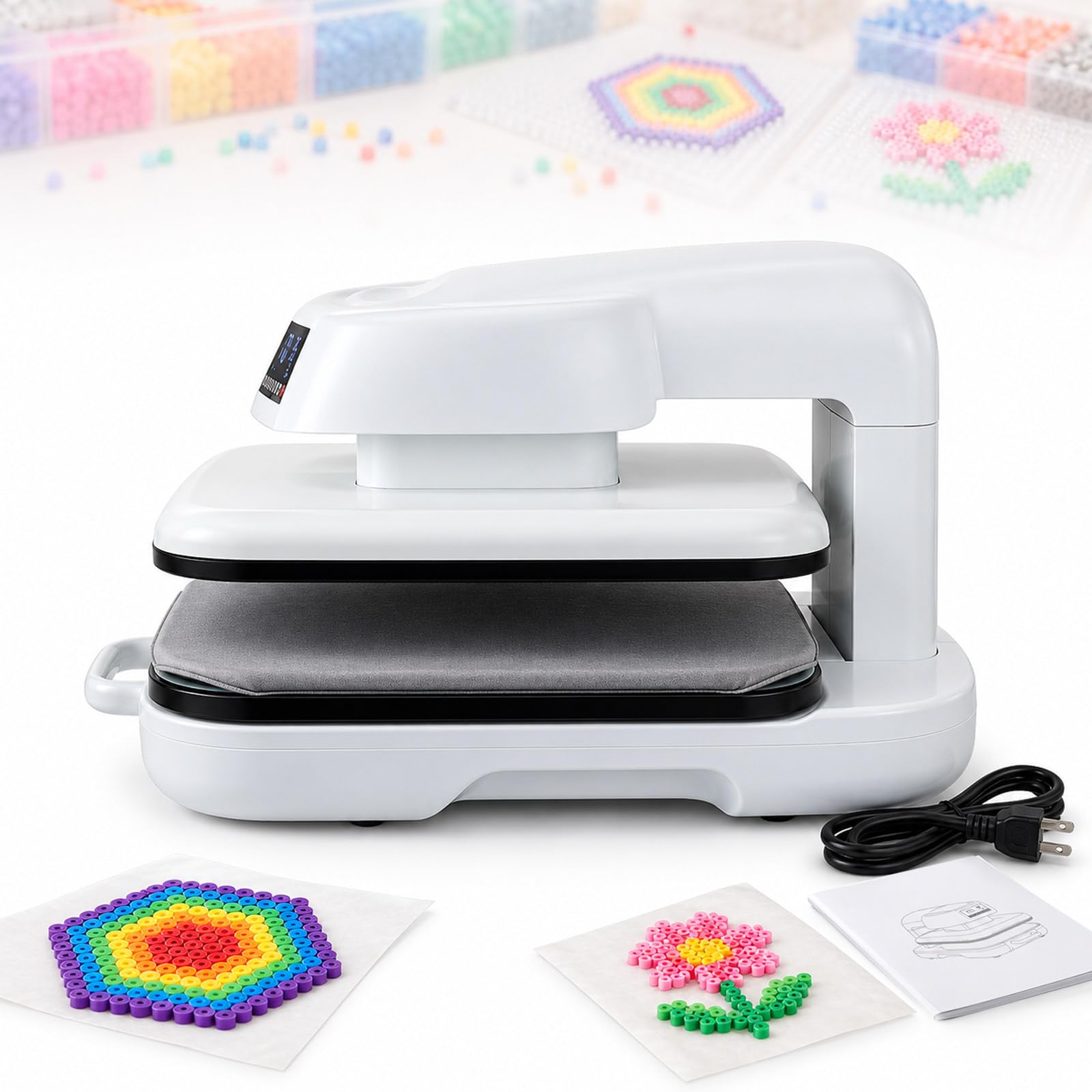 Pressa Termica, 1600 W, Pressatura e Rilascio Automatici
