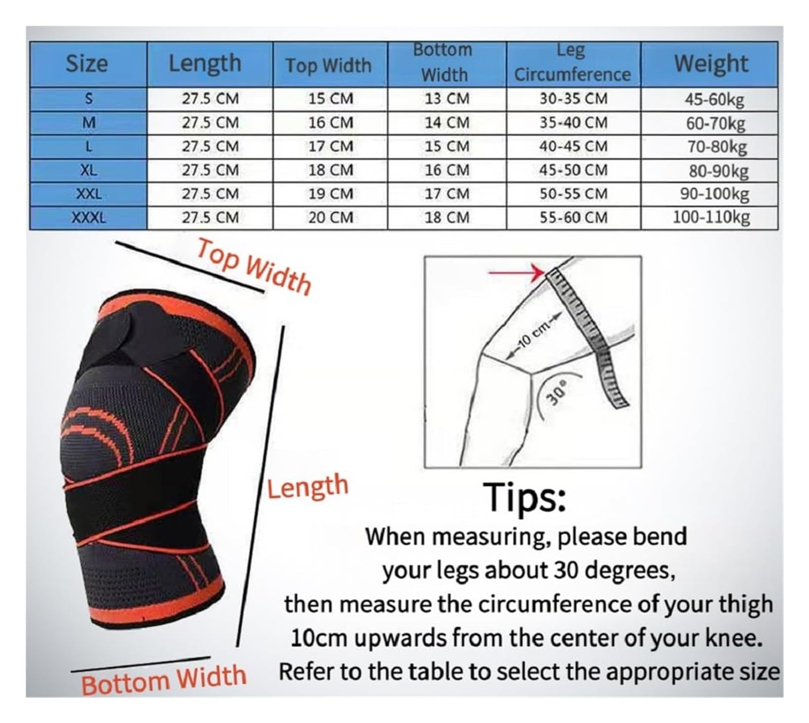 ERICAT Knee Stabilizer for Running, Cycling, Basketball, Fitness, Mountaineering