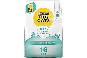 Purina Tidy Cats Clumping Cat Litter - Odor Free, Unscented Multi Cat Litter