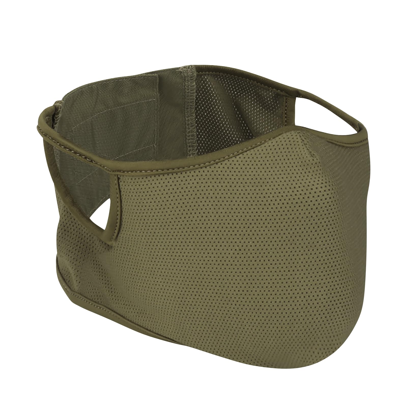 Qavctw Maschera tattica da tiro, pieghevole, per softair, in silicone, traspirante, per esterni, mezza faccia, militare, per tiro, equitazione, arrampicata, paintball, caccia