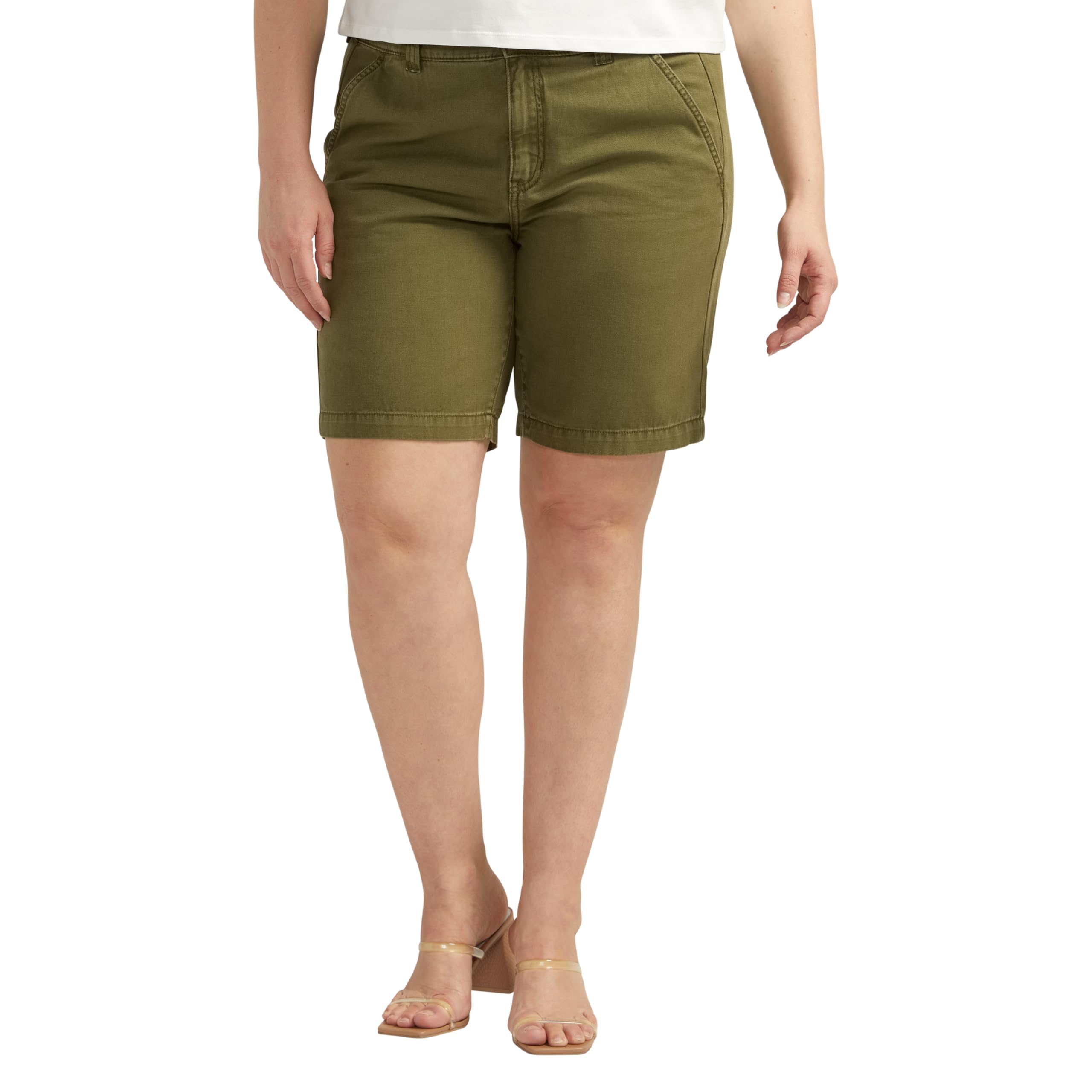 JAG Women's Plus Size Tailored Shorts-Legacy