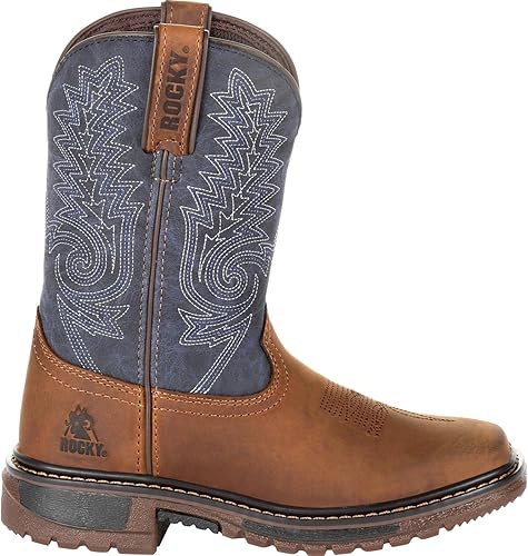 Miniatura 7 de Rocky Botas Ride FLX Western para niños, Marrón, talla única