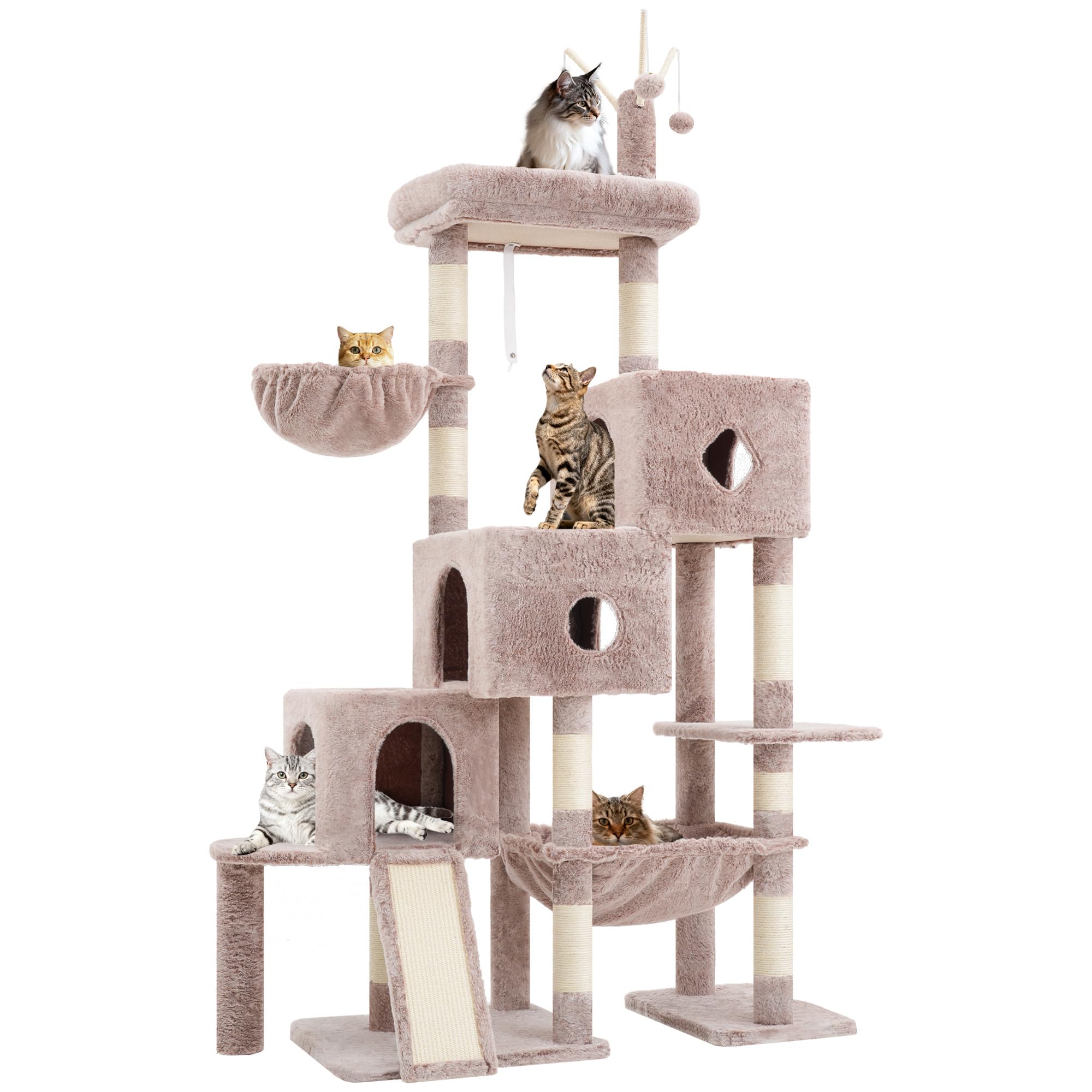 Kratzbaum pour grand chat stable de 160 cm pour stopper les griffades sur canapé