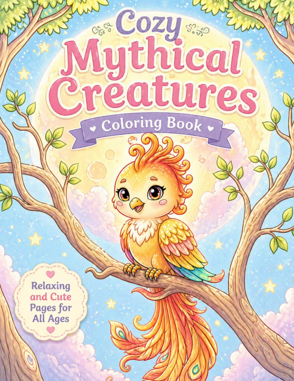 Cozy Mythical Creatures: Coloring Book
