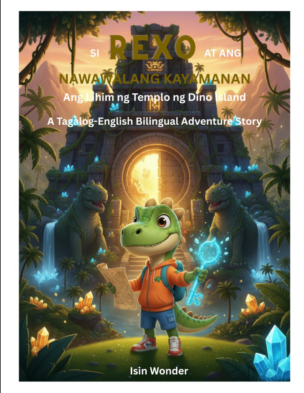 Si REXO AT ANG NAWAWALANG KAYAMANAN: Ang Lihim ng Templo ng Dino Island A Tagalog-English Bilingual Adventure Story