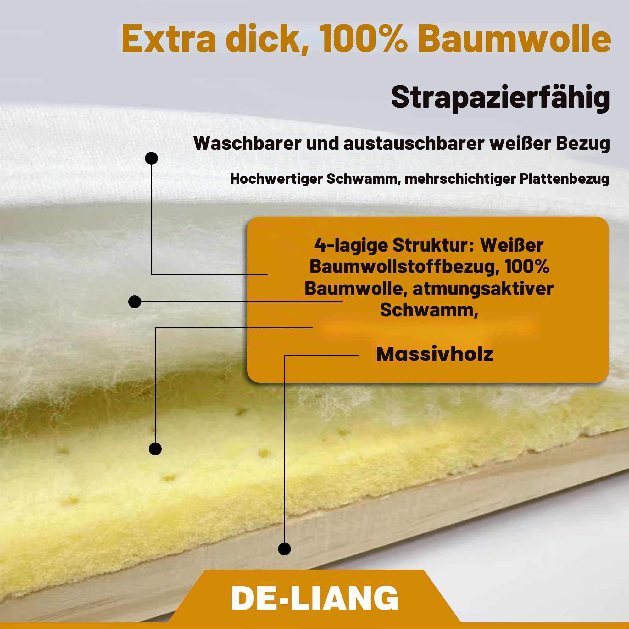Schneider Ärmel Bügelbrett Groß Lange, Langes Ärmelbügelbrett mit Baumwollbezug und Holzfuß, Beidseitig Verwendbar Heim-Ironing Board für Ärmel, Brust, Hosen, Hemden und den Brustbereich