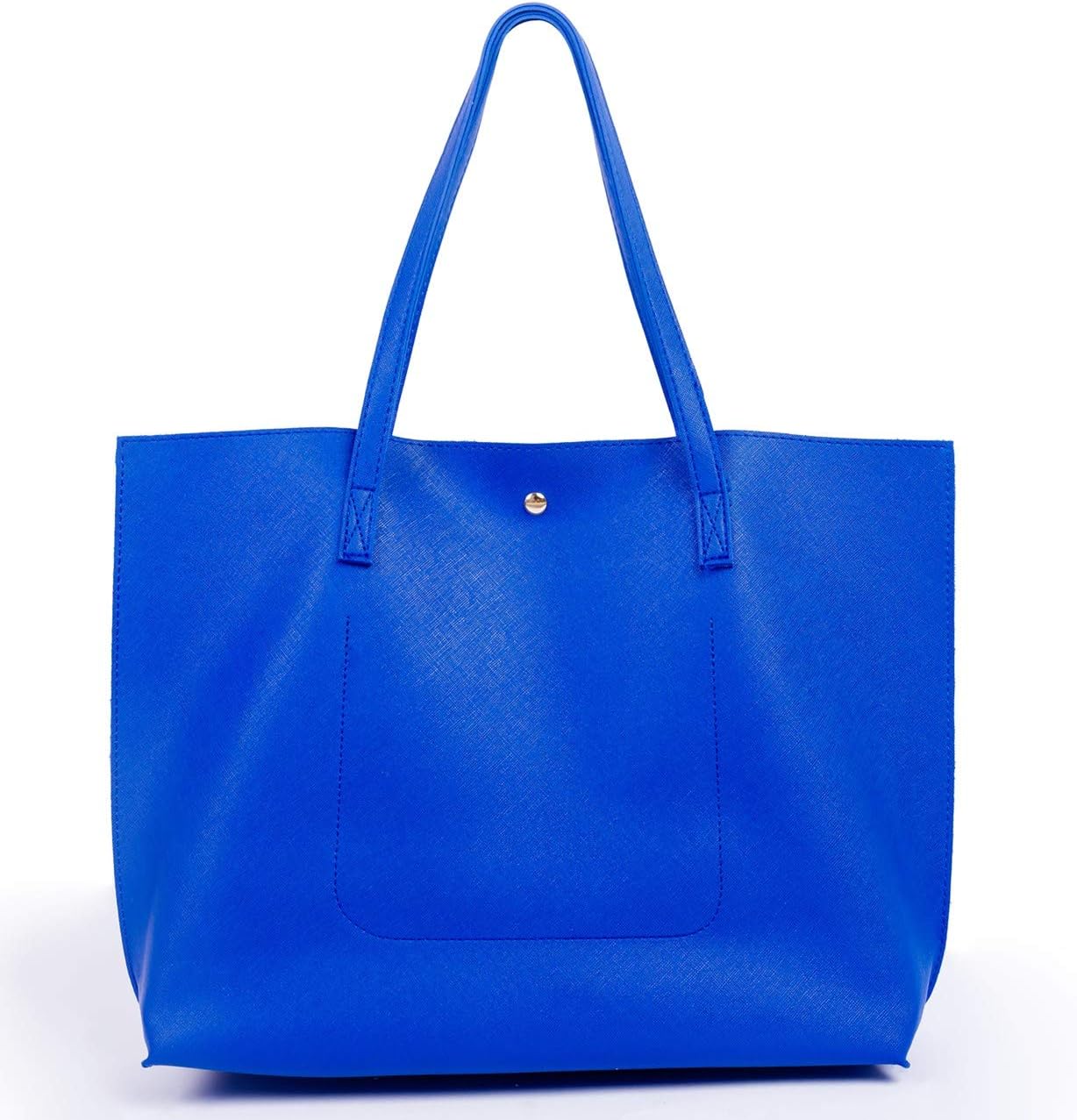 Women Tote Bags Top Handle Satchel Handbags PU Faux Leather Tote Bag with Tassel Shoulder Purse - Image 2