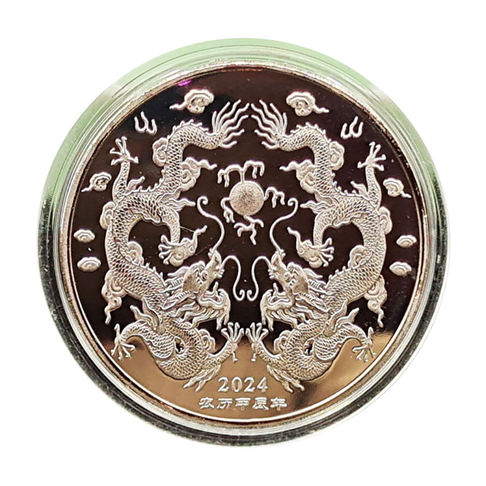 STERLINX 동전 동전 및 동전 프레임 - 회색 및 골드 스테인리스 스틸 동전 지르코니아 - 주얼리 동전 컬렉션 D1ESC302  K-Freehip.co.kr