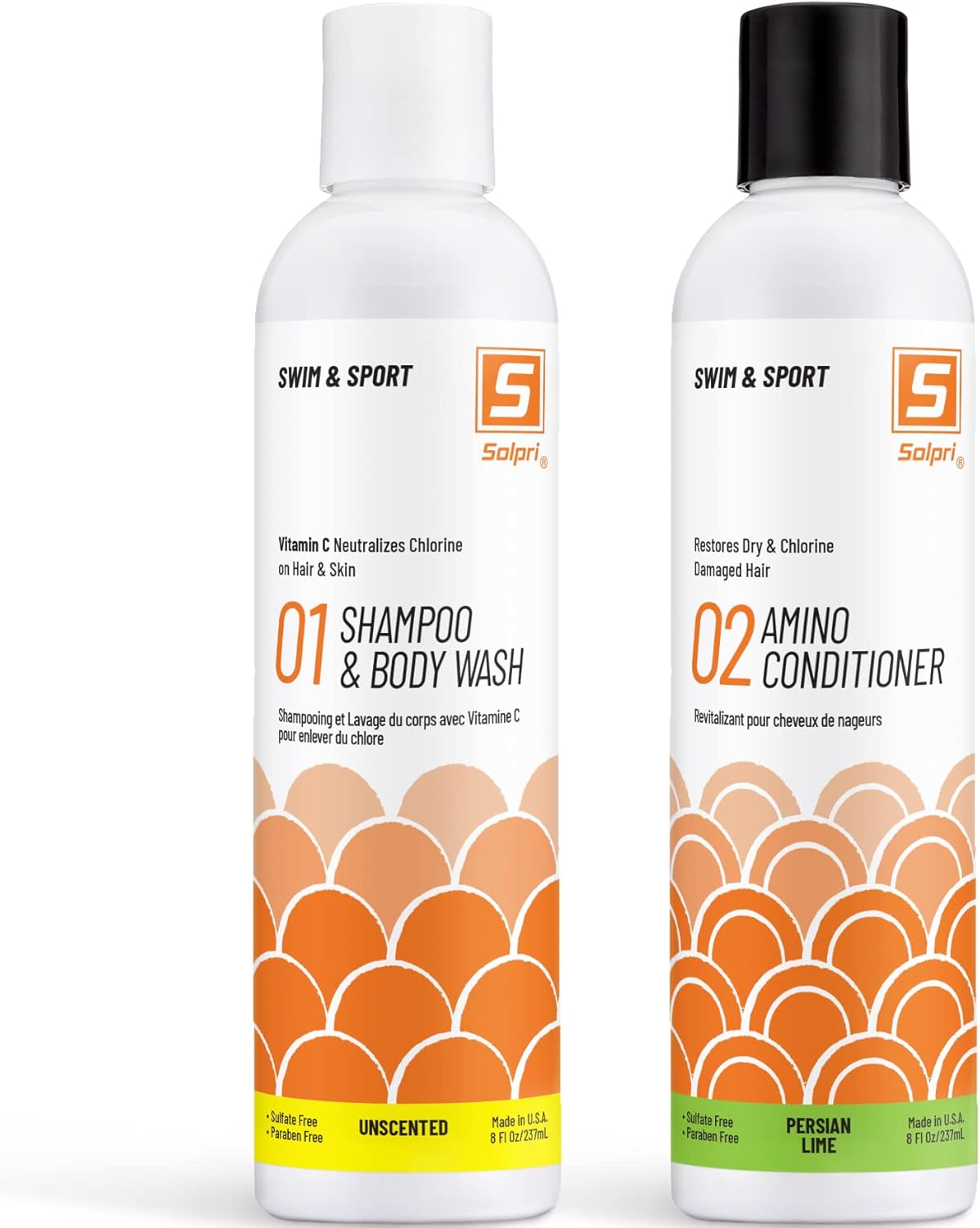 Solpri Swimmers Chlorine Swim Shampoo Body Wash and Conditioner with
