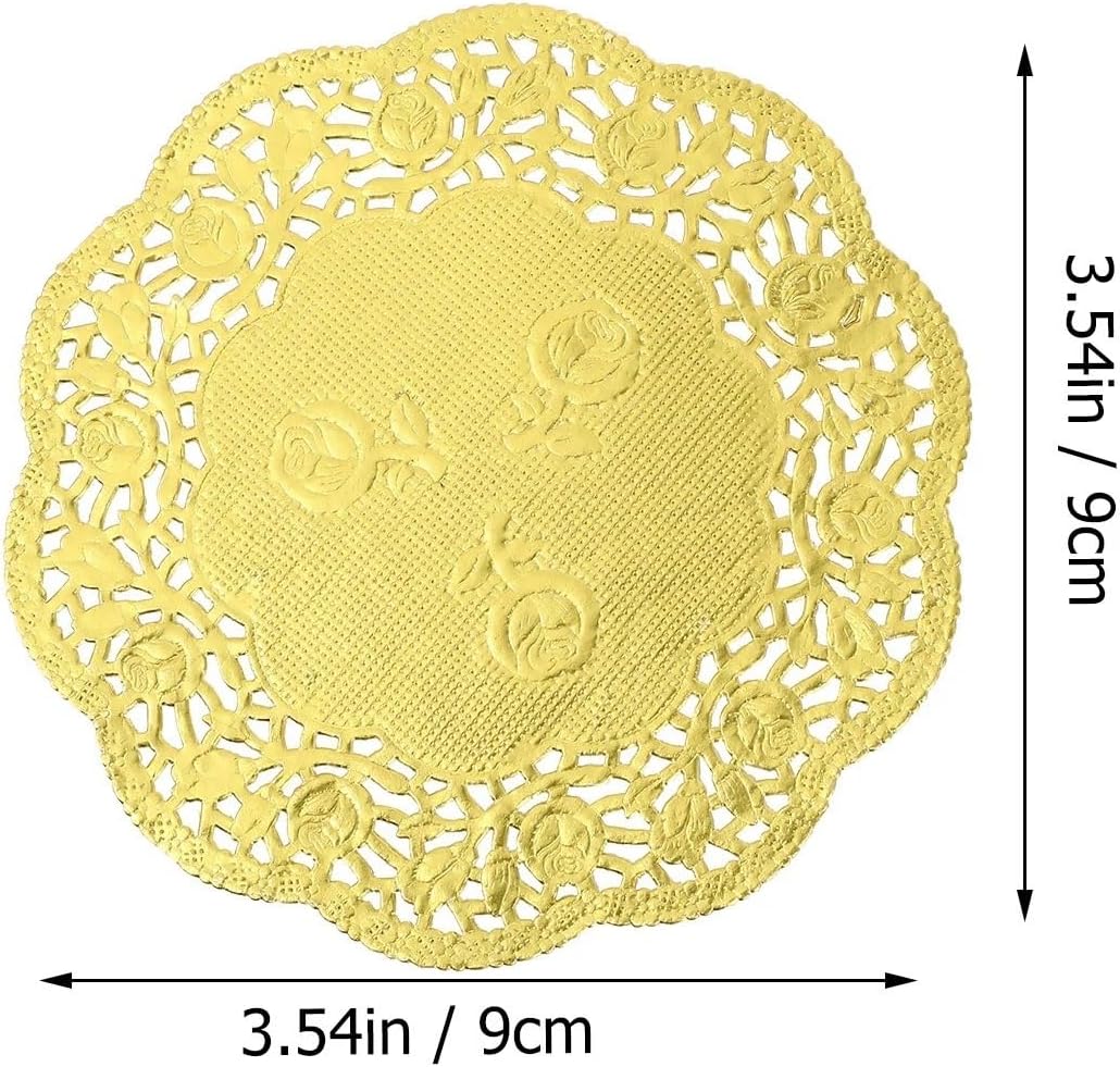 Paper Lace Doilies 600 Pcs Lace Tablecloths Cake Doilies Round Paper Pad For Food Flower Decoration