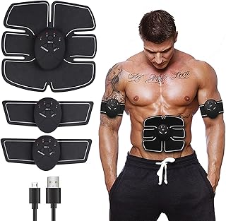 EMS Muscle Stimulator, ABS Abdominal Toning Trainer Muscle Toner Sport Exercise Belt Home Fitness Workout Equipment for Me...
