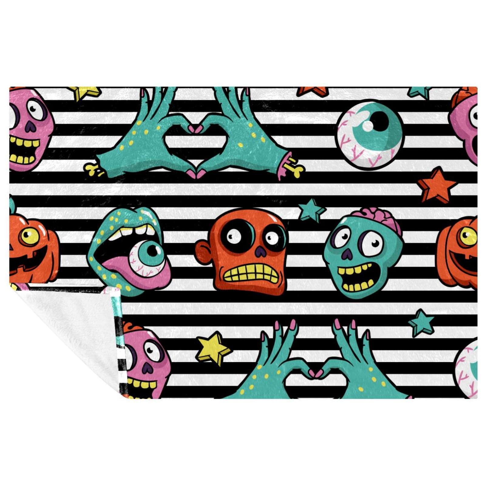 Couverture douce de pique-nique et camping motif Scarry Zombies 150 x 100 cm