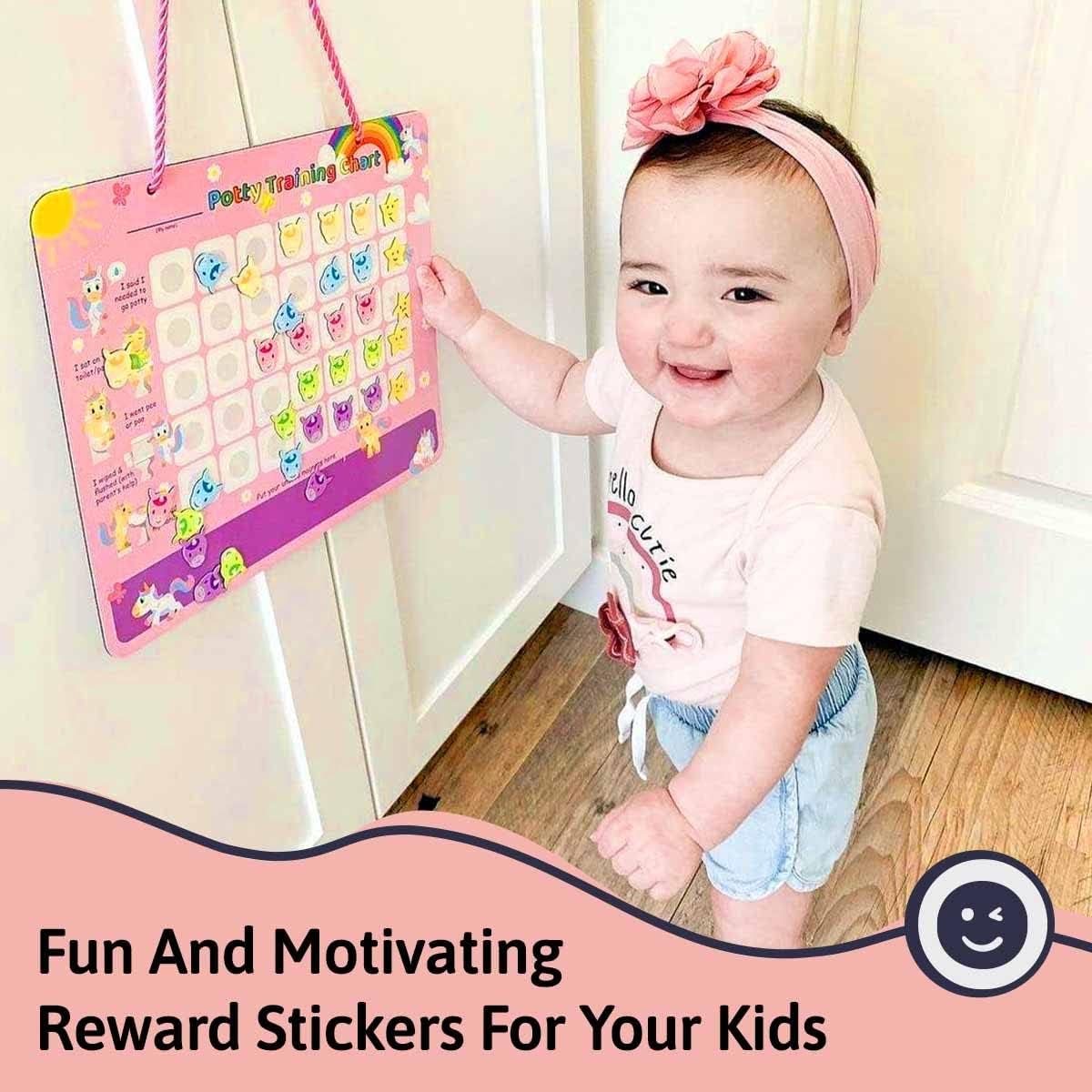 Snapklik.com : PUTSKA 35 Reusable Potty Training Reward Stickers For ...