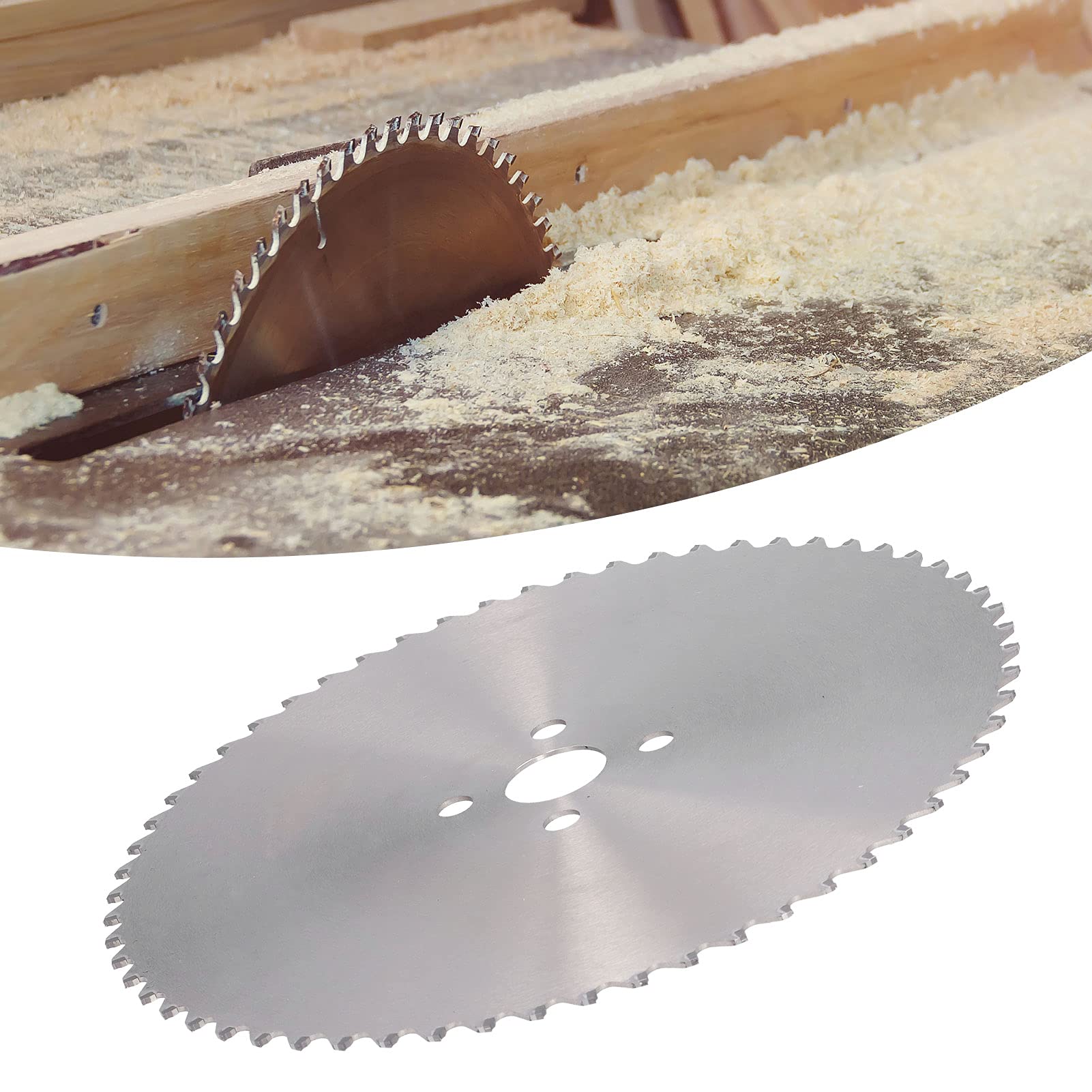 Tarcza piły tarczowej z węglikami spiekanymi 285 mm x 32 mm x 2,0 mm - Tarcza tnąca do drewna z zębami kwadratowymi 60T - kompatybilna z piłami stołowymi do litego drewna, płyt