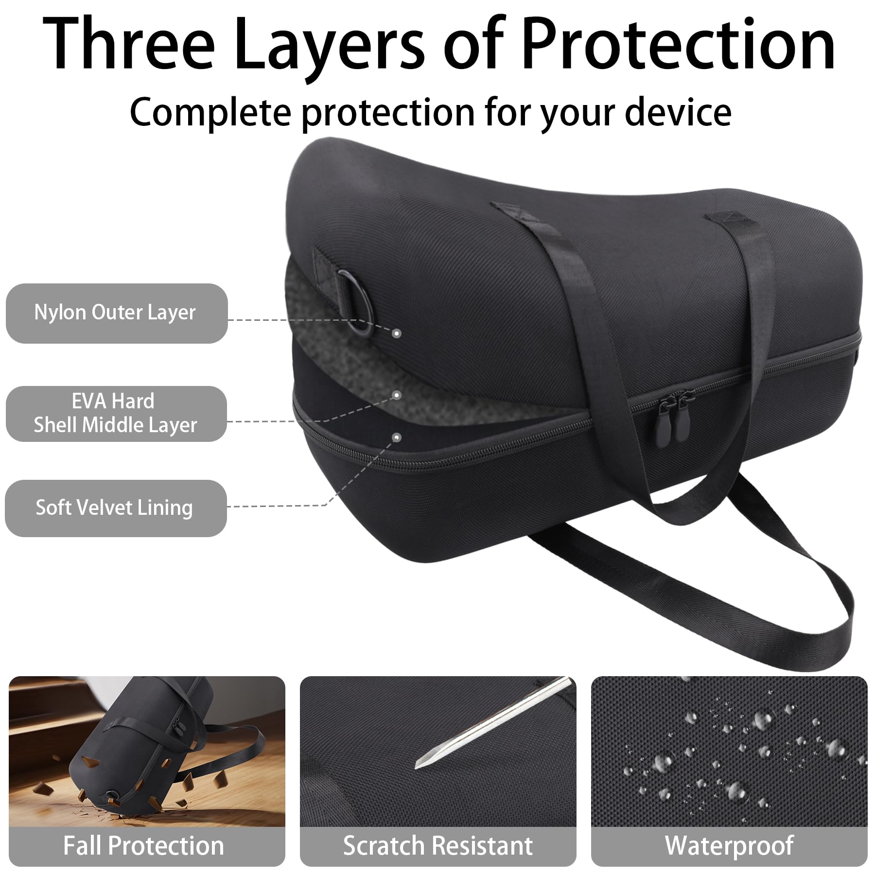 co2CREA Duro Viajar Caja Estuche Funda para JBL Xtreme 5 Altavoz Bluetooth portátil (Funda Solo)