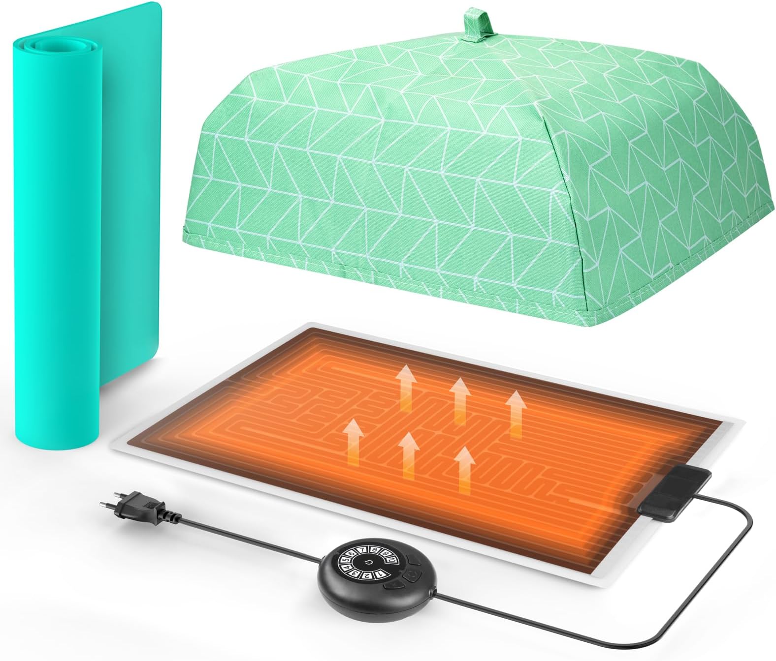 ISTOYO Resin Heating Mat, Resin Molds Heating Pad, Resin Curing Machine, Epoxy Resin Dryer with Time Adjustment Function for Epoxy Molds, Resin Supplies, Silicone Molds