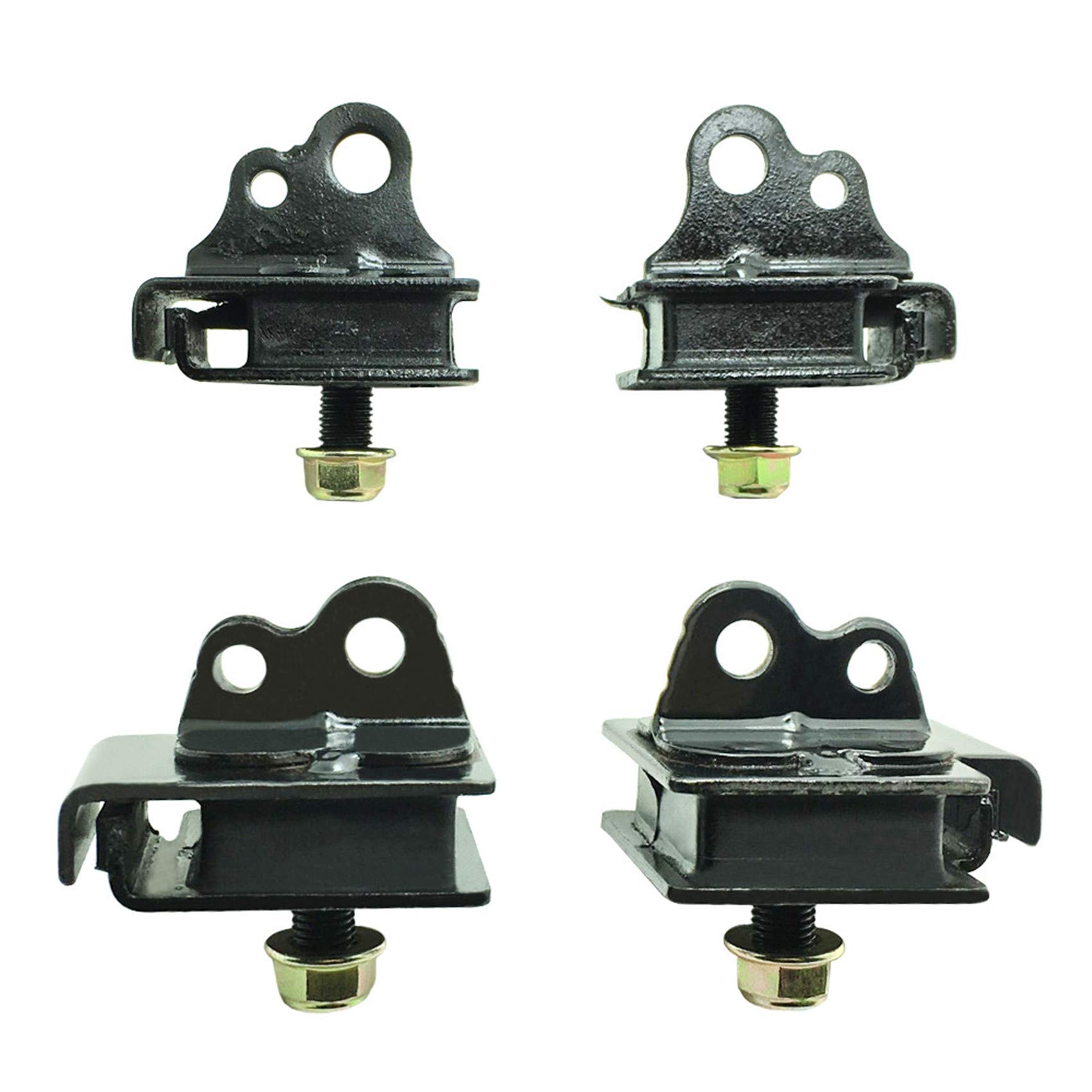 labwork Bottom Top Engine Mount Rubber Damper Kit Replacement for Yamaha Rhino 660 2004 2005 2006 2007 Replacement for 5UG-21485-00-00 5UG-21486-00-00