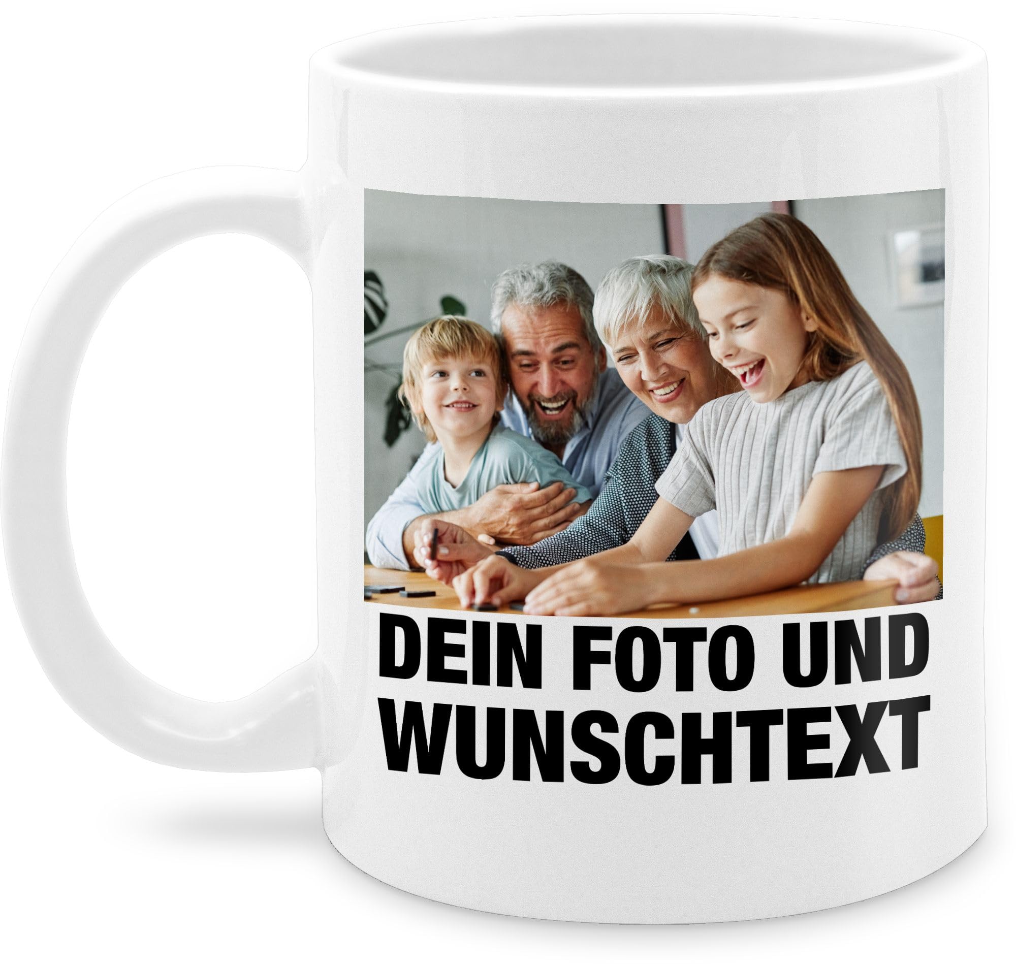 Tasse Tassen 325ml - Mit Foto I Eigenem Bild I Text I Name I Wunschtext - 325 ml - Weiß - mug with photo fototasse selbst drucken fotos glühweintassen personalisierte teetasse bildtasse